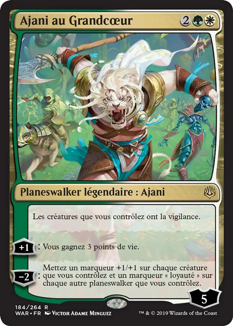 Ajani au Grandcœur from War of the Spark - Magic: The Gathering