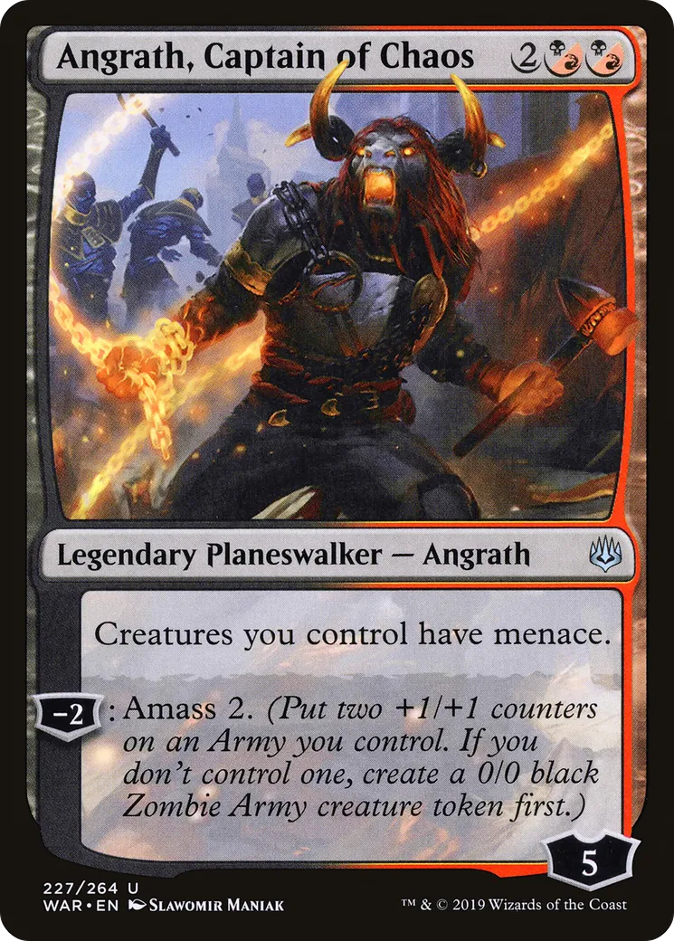 Angrath, capitaine du chaos — War of the Spark — Magic: The Gathering