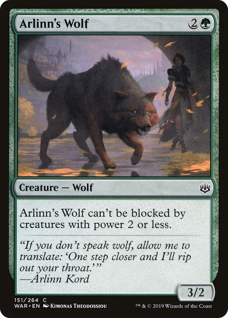 Arlinn's Wolf — War of the Spark — Magic: The Gathering