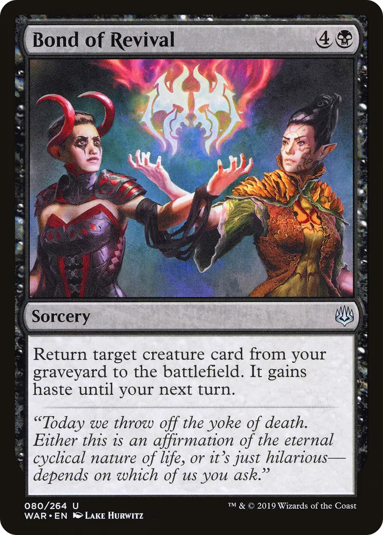 Bond of Revival — War of the Spark — Magic: The Gathering