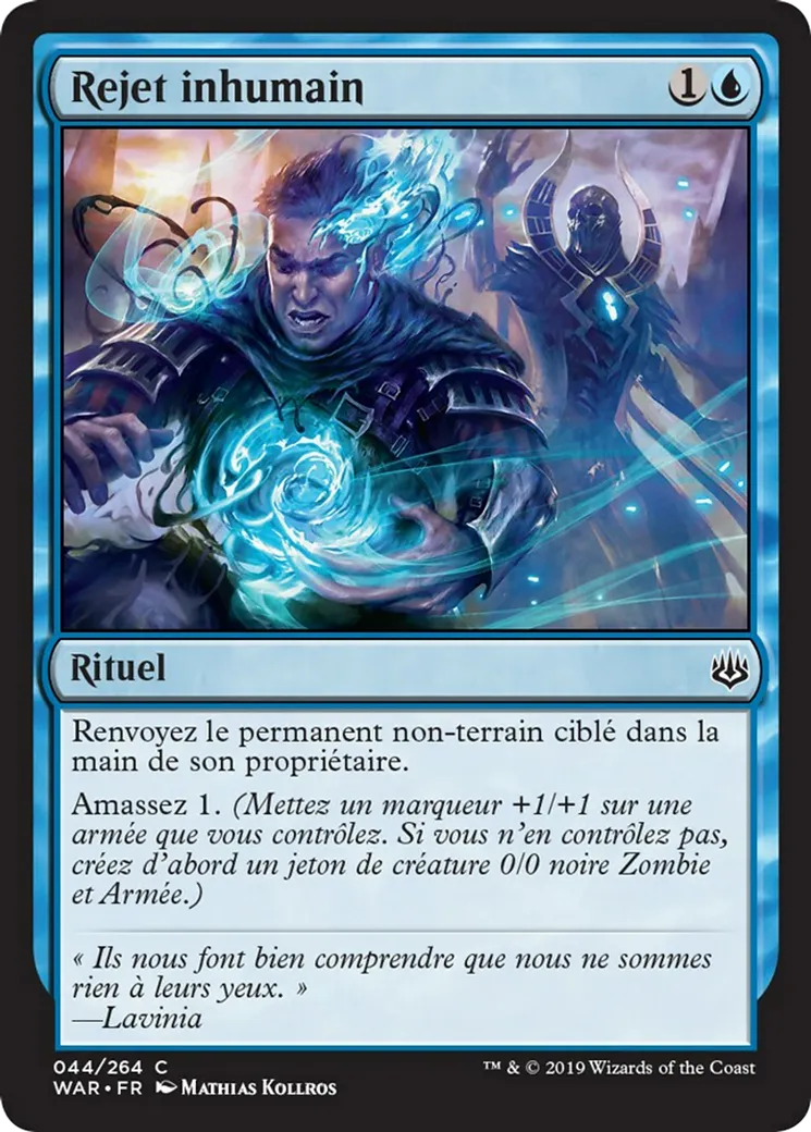 Rejet inhumain — War of the Spark — Magic: The Gathering
