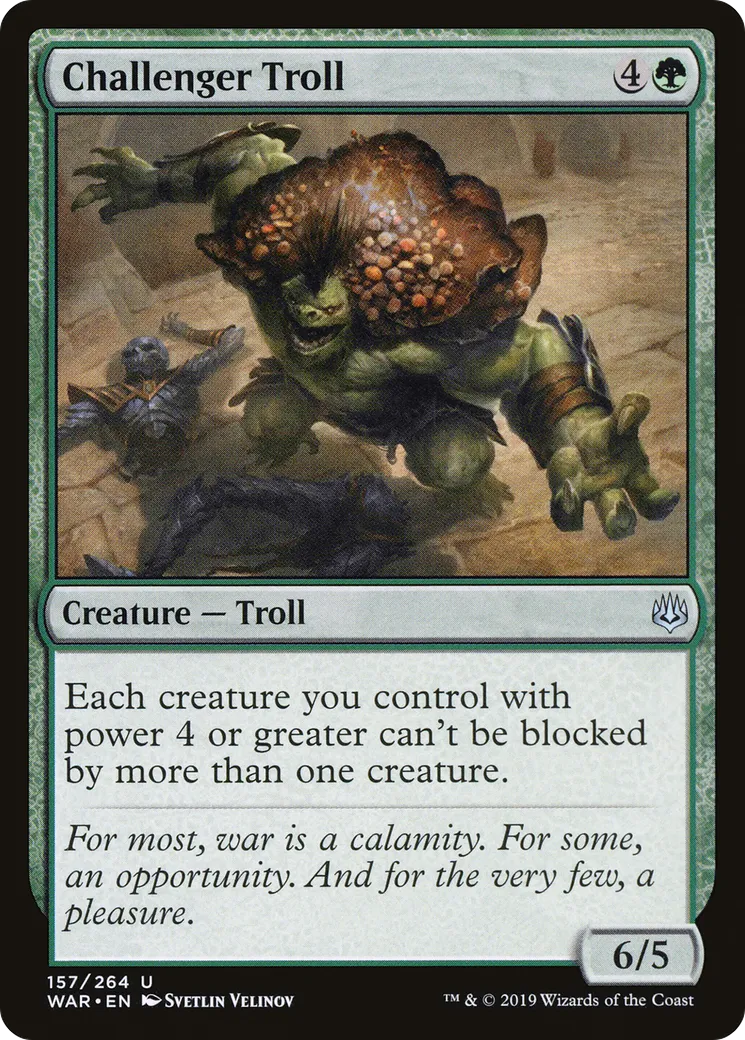 Troll défieur — War of the Spark — Magic: The Gathering