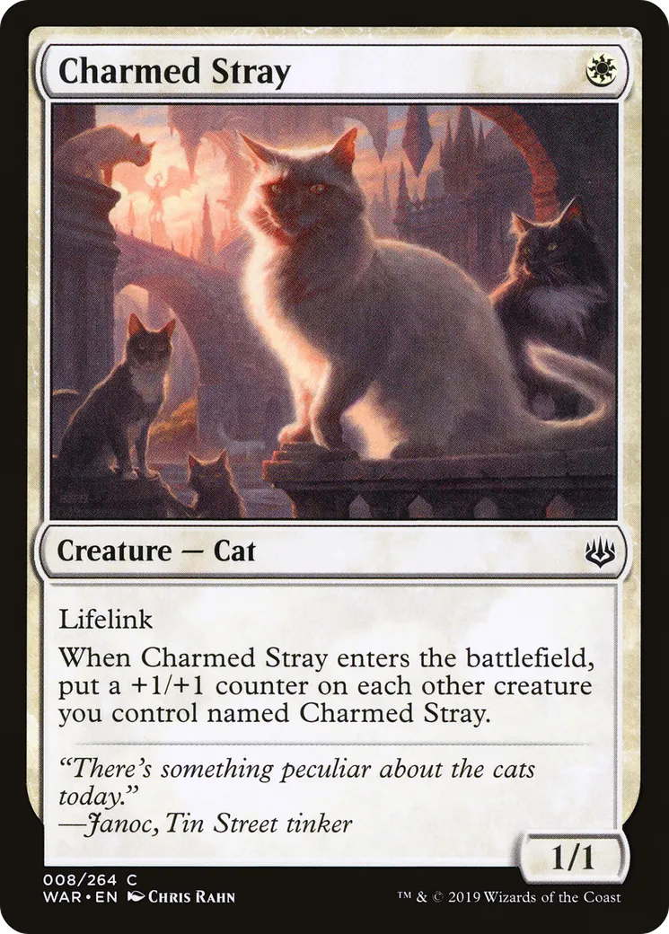 Chat de gouttière enchanté — War of the Spark — Magic: The Gathering