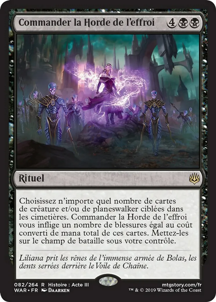 Commander la Horde de l'effroi — War of the Spark — Magic: The Gathering