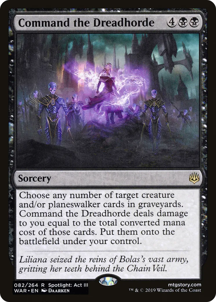 Commander la Horde de l'effroi — War of the Spark — Magic: The Gathering
