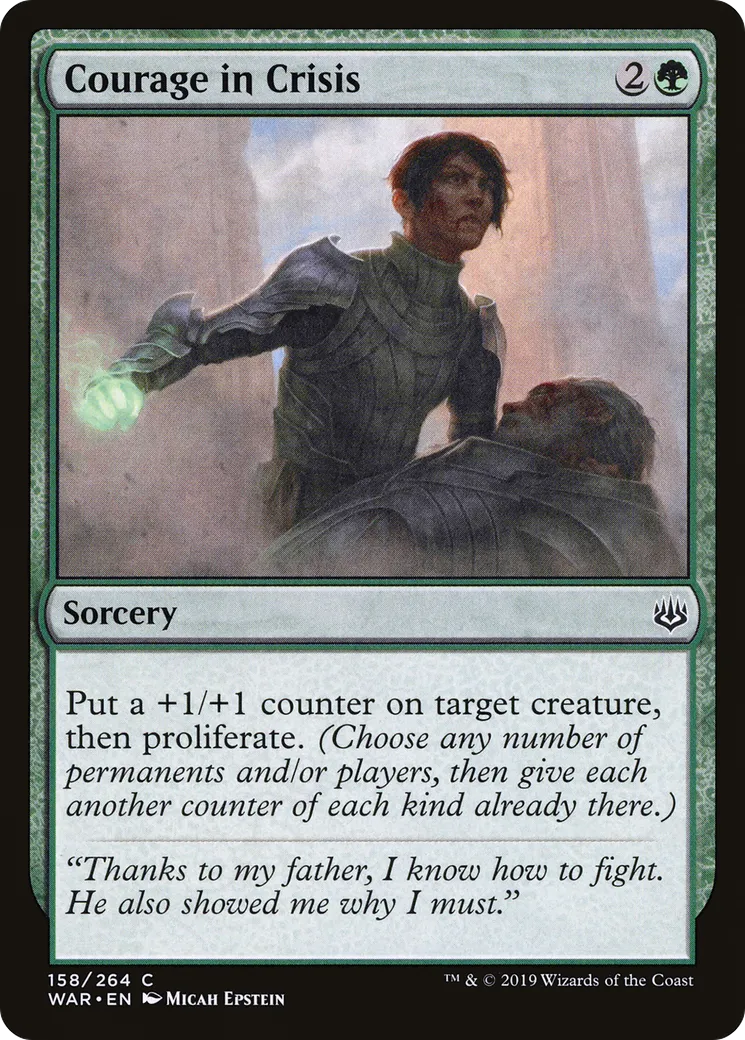 Courage en pleine crise — War of the Spark — Magic: The Gathering