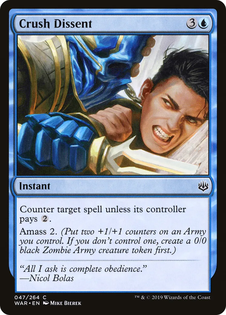 Écraser la sédition — War of the Spark — Magic: The Gathering