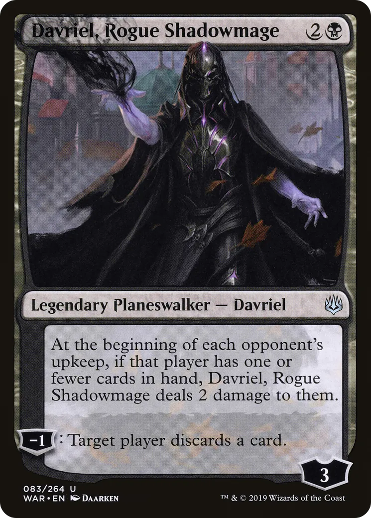 Davriel, ombremage rebelle — War of the Spark — Magic: The Gathering