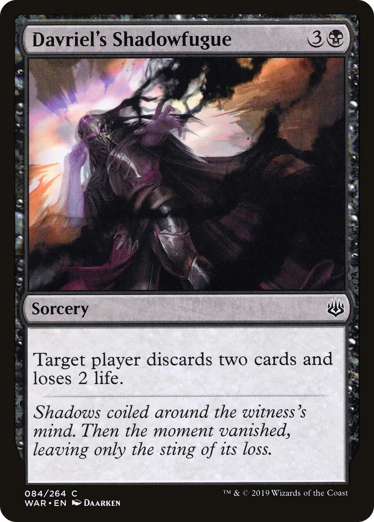 Fugue d'ombre de Davriel — War of the Spark — Magic: The Gathering