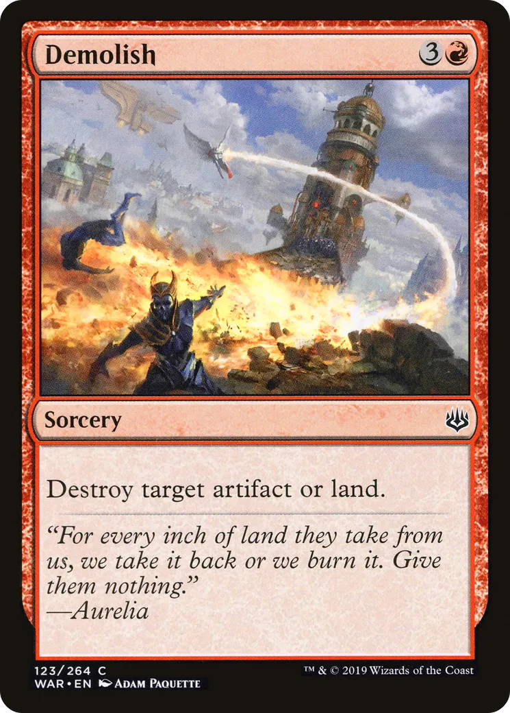 Démolition — War of the Spark — Magic: The Gathering