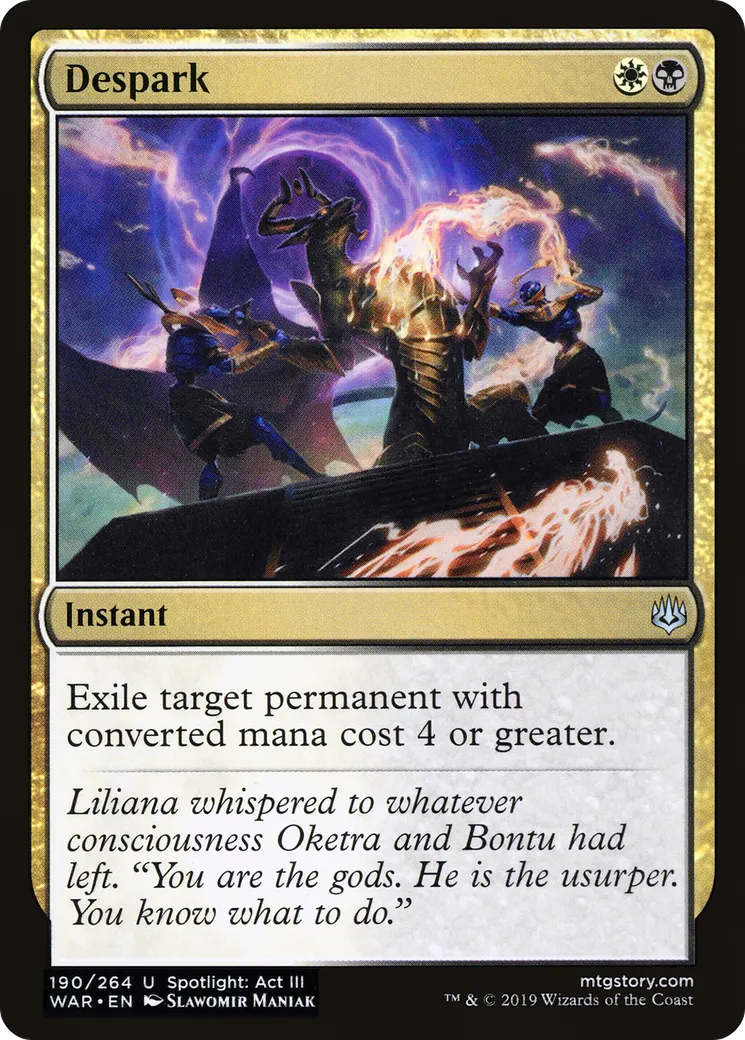 Suppression d'étincelle — War of the Spark — Magic: The Gathering