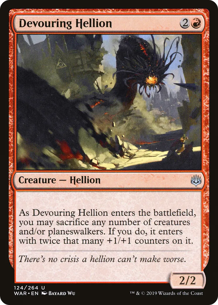 Monstruosité dévorante — War of the Spark — Magic: The Gathering