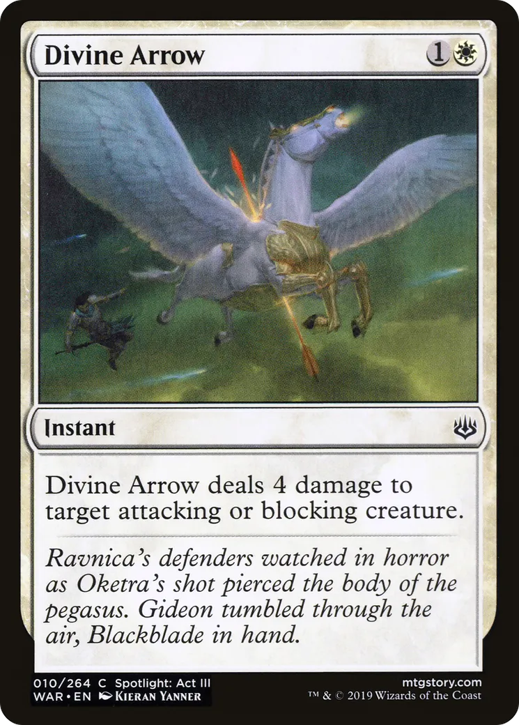 Flèche divine — War of the Spark — Magic: The Gathering