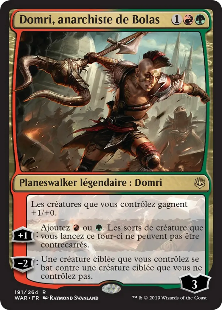 Domri, anarchiste de Bolas — War of the Spark — Magic: The Gathering