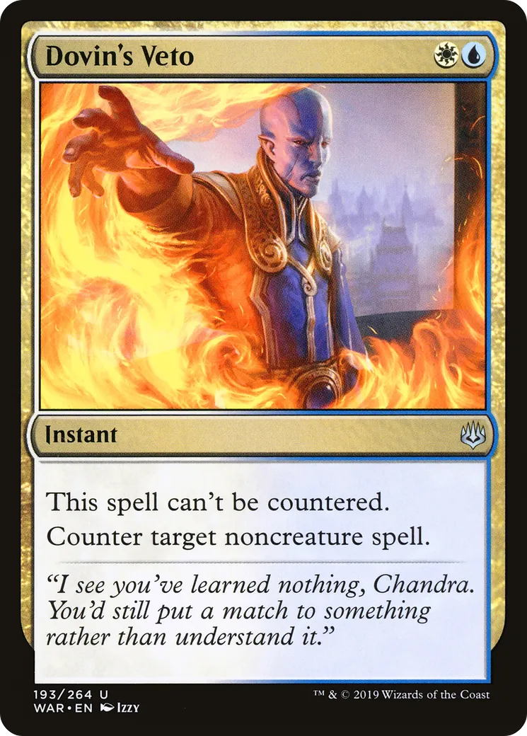 Dovin's Veto — War of the Spark — Magic: The Gathering