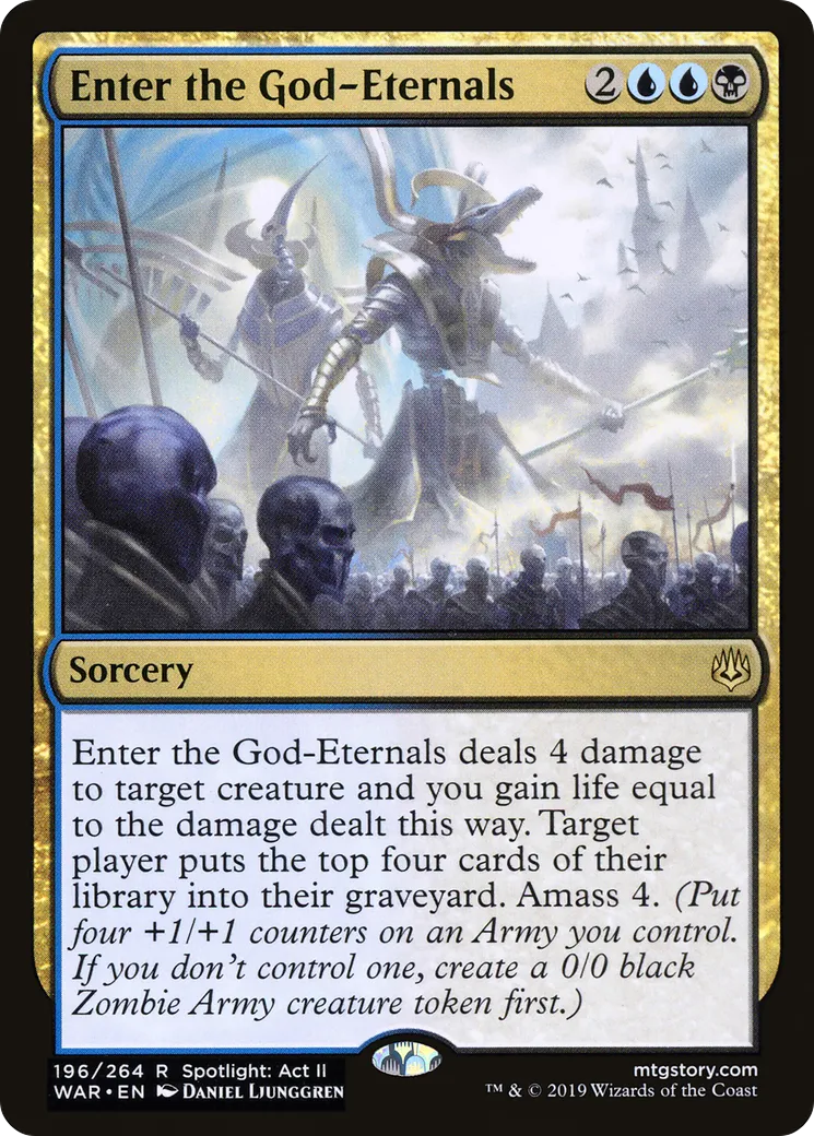 Arrivée des Éternels-dieux — War of the Spark — Magic: The Gathering