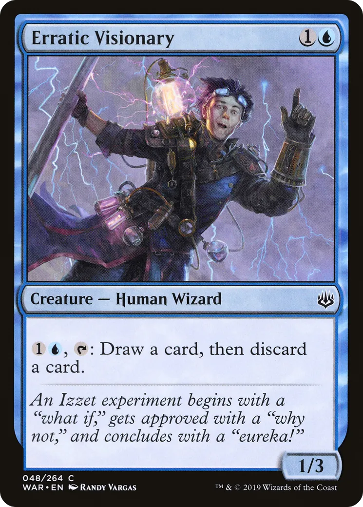 Erratic Visionary — War of the Spark — Magic: The Gathering