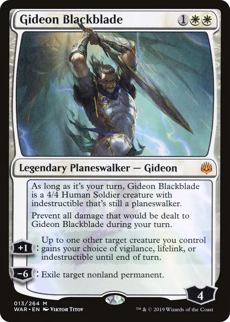 Gideon Blackblade — War of the Spark — Magic: The Gathering