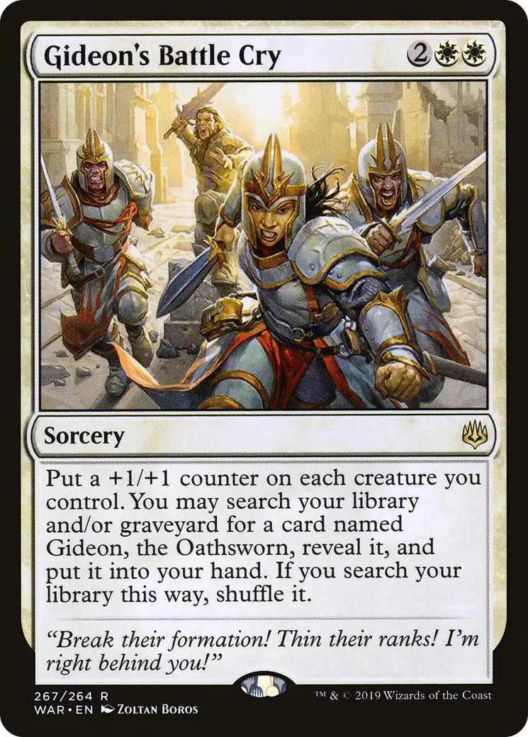 Gideon's Battle Cry — War of the Spark — Magic: The Gathering