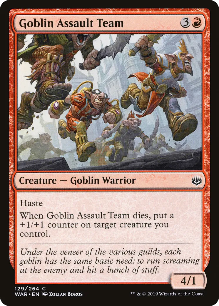 Goblin Assault Team — War of the Spark — Magic: The Gathering