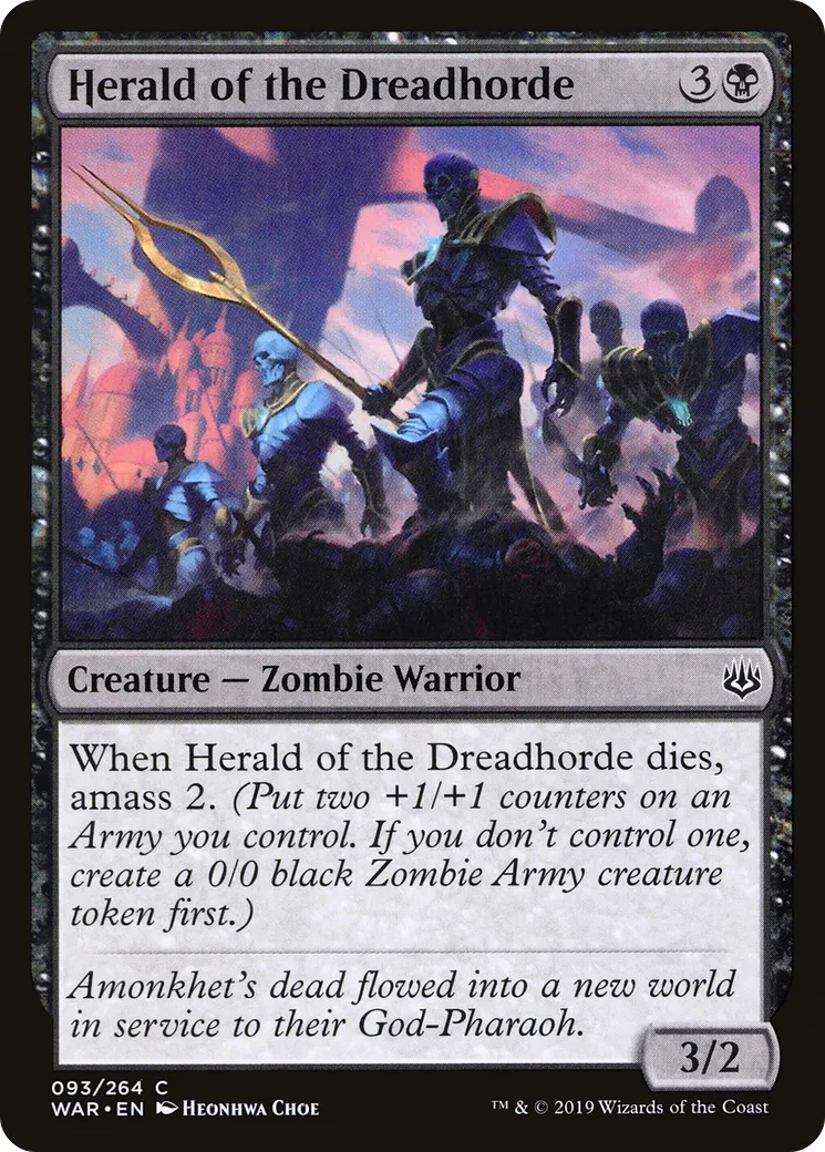 Héraut de la Horde de l'effroi — War of the Spark — Magic: The Gathering