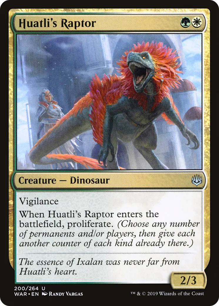 Huatli's Raptor — War of the Spark — Magic: The Gathering