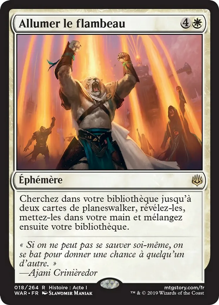 Allumer le flambeau — War of the Spark — Magic: The Gathering