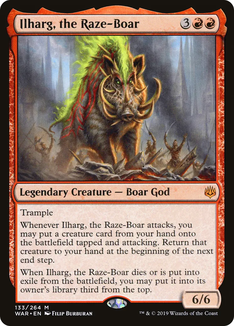 Ilharg, the Raze-Boar — War of the Spark — Magic: The Gathering