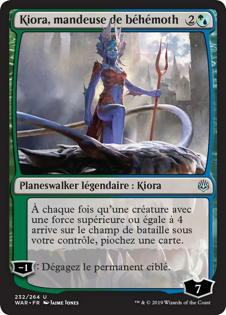 Kiora, mandeuse de béhémoth — War of the Spark — Magic: The Gathering