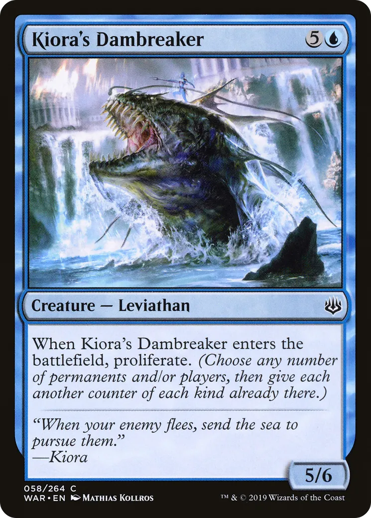 Brisebarrage de Kiora — War of the Spark — Magic: The Gathering