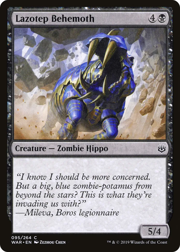 Béhémoth de lazotèpe — War of the Spark — Magic: The Gathering