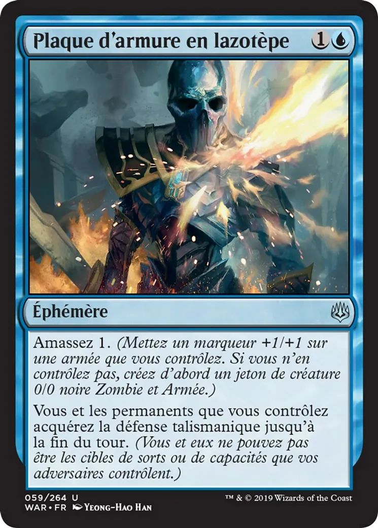 Plaque d'armure en lazotèpe — War of the Spark — Magic: The Gathering