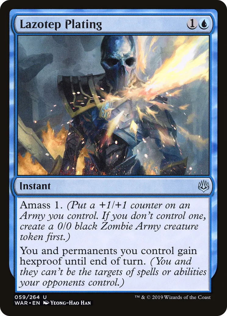 Lazotep Plating — War of the Spark — Magic: The Gathering