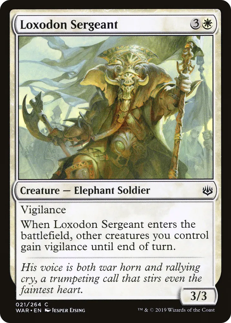 Sergent loxodon — War of the Spark — Magic: The Gathering