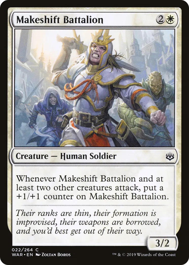 Bataillon improvisé — War of the Spark — Magic: The Gathering