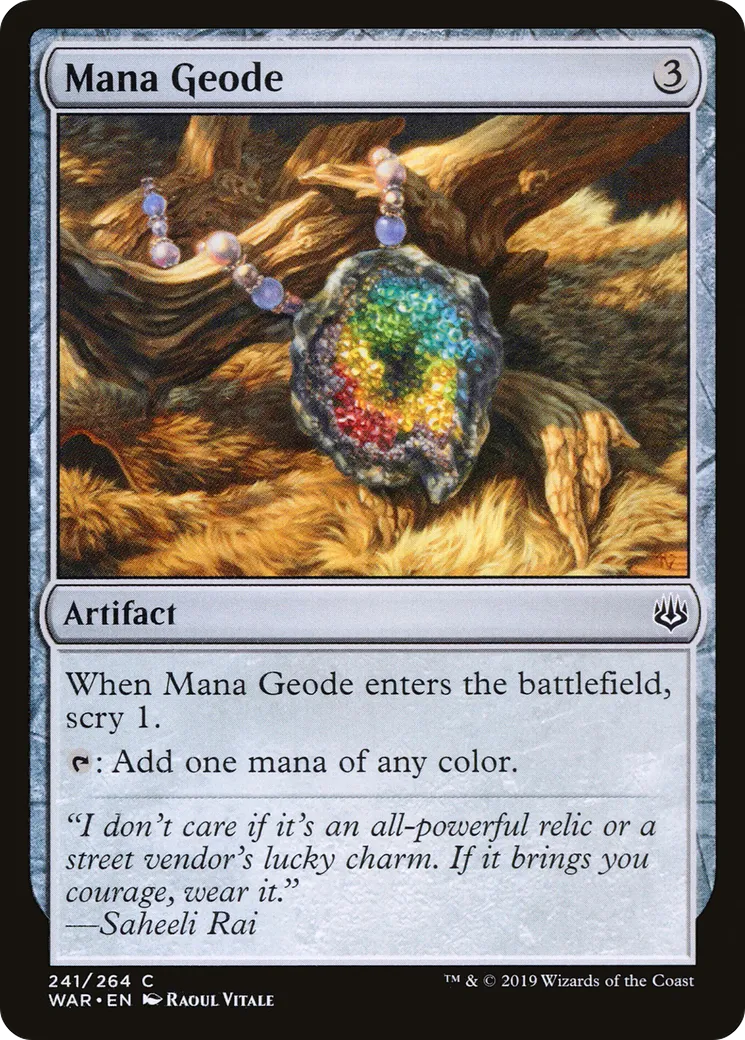 Géode de mana — War of the Spark — Magic: The Gathering