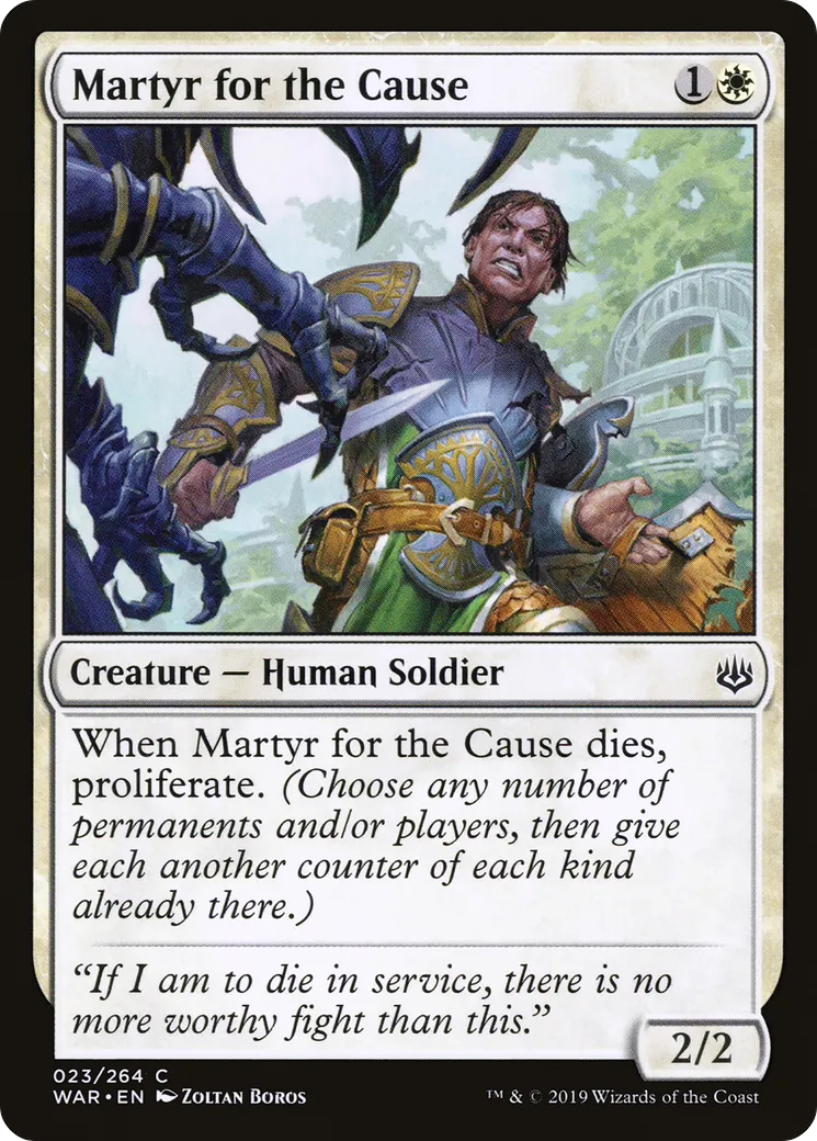 Martyr for the Cause — War of the Spark — Magic: The Gathering
