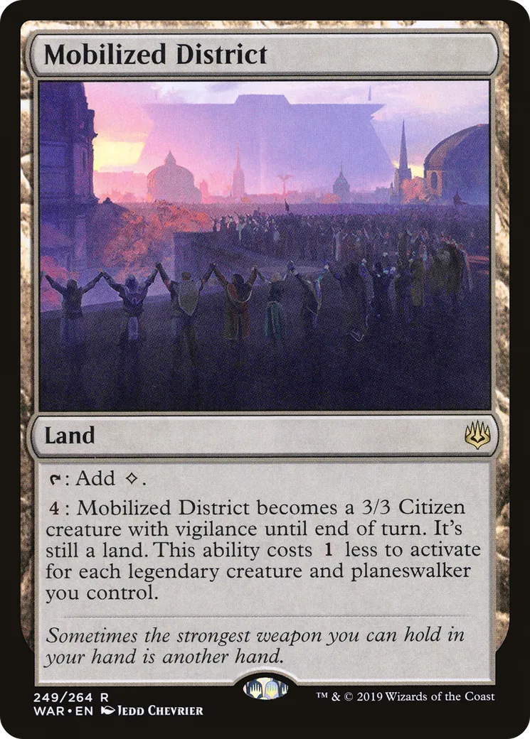Mobilized District — War of the Spark — Magic: The Gathering