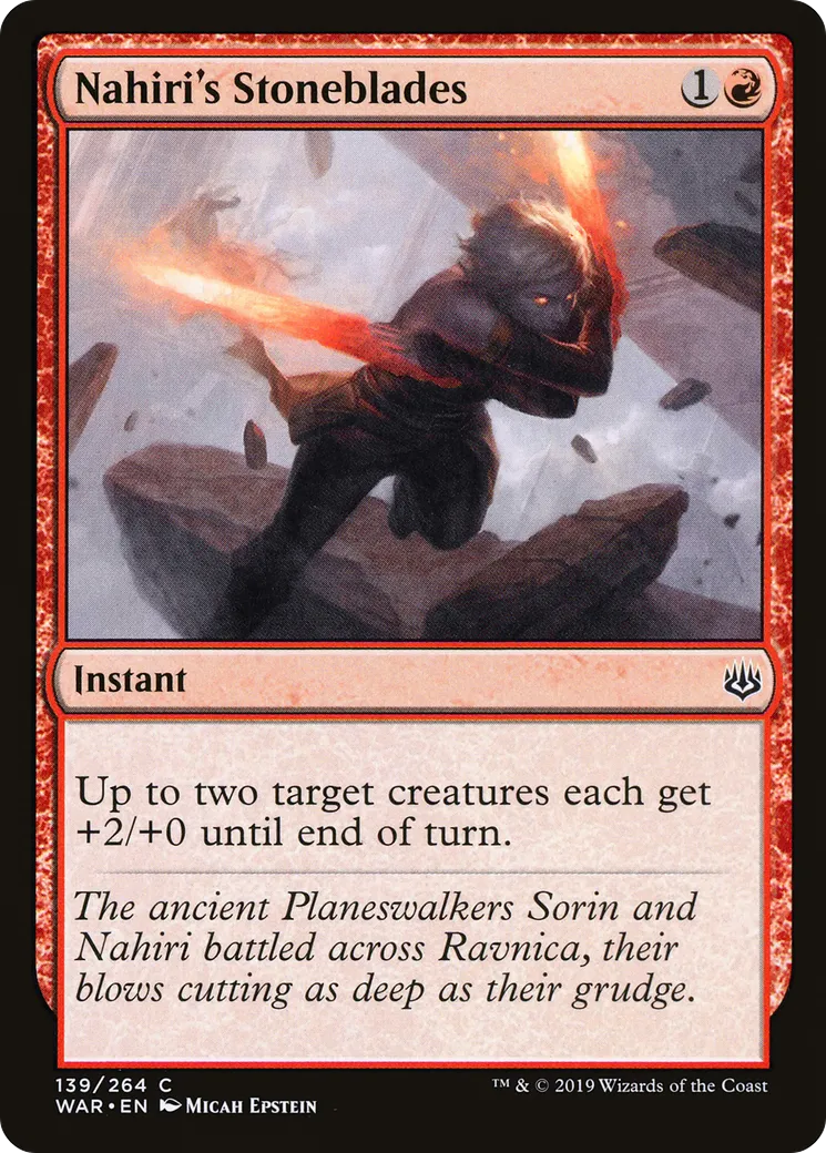 Nahiri's Stoneblades — War of the Spark — Magic: The Gathering