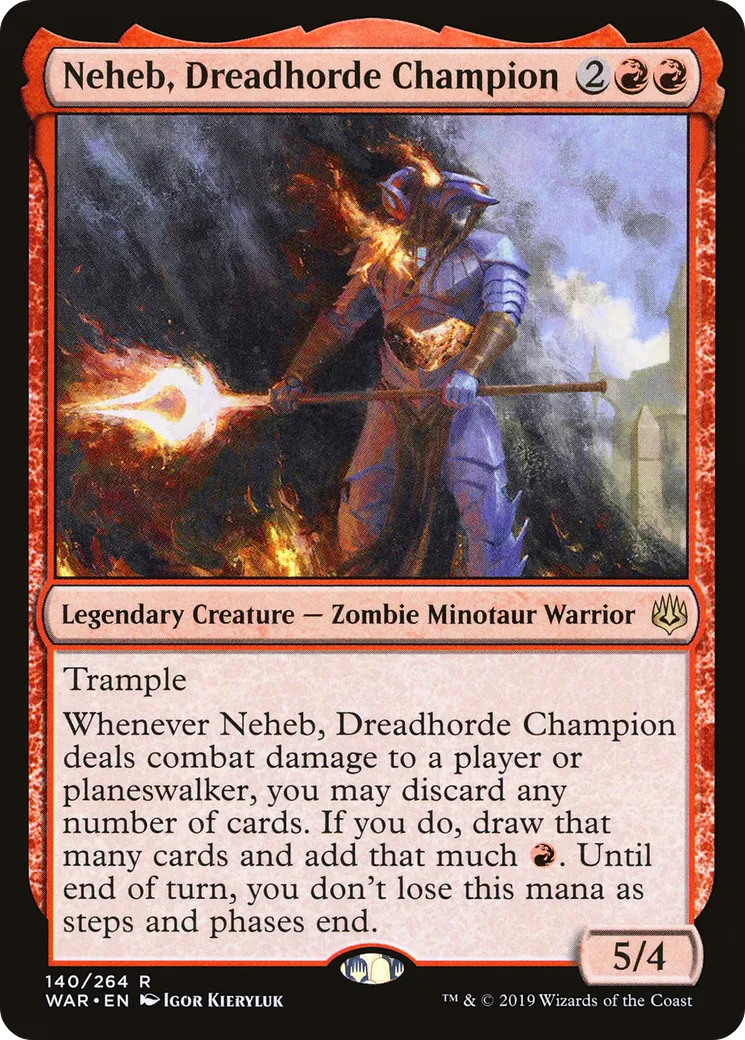 Neheb, champion de la Horde de l'effroi — War of the Spark — Magic: The Gathering