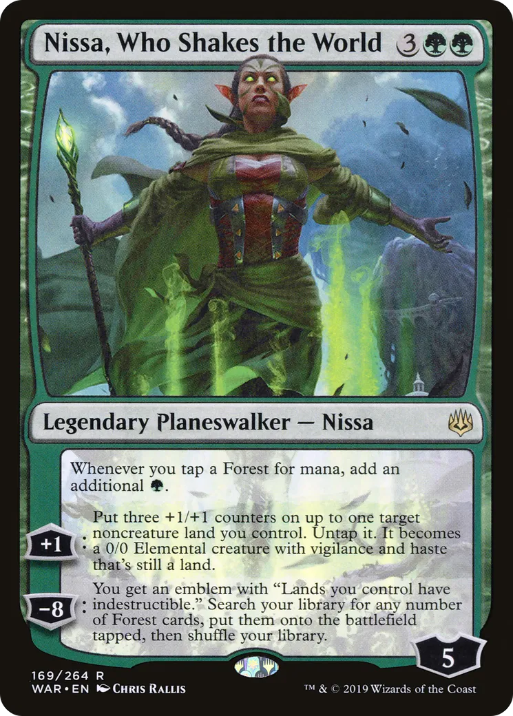 Nissa, celle qui fait trembler le monde — War of the Spark — Magic: The Gathering