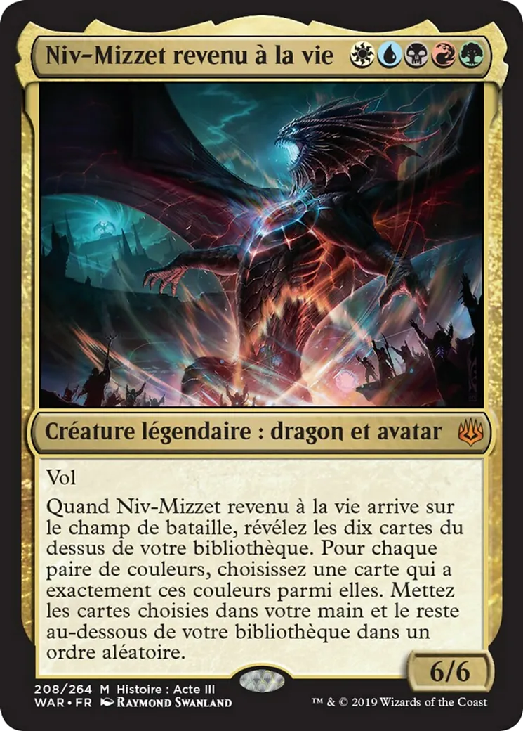 Niv-Mizzet revenu à la vie — War of the Spark — Magic: The Gathering
