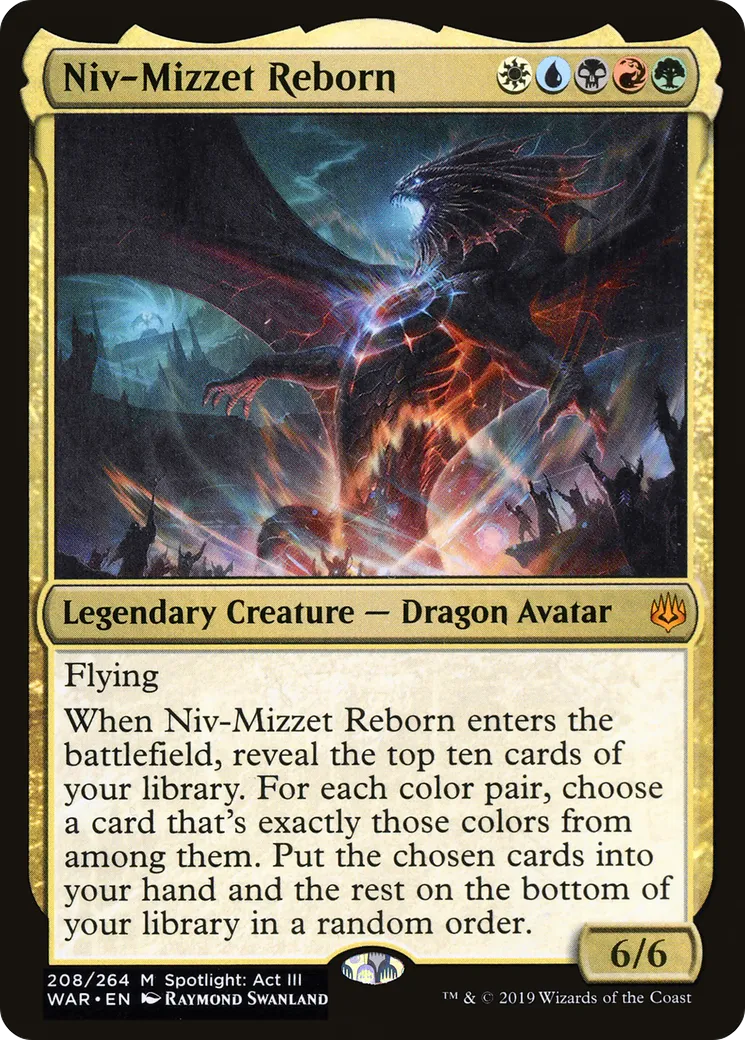 Niv-Mizzet revenu à la vie — War of the Spark — Magic: The Gathering