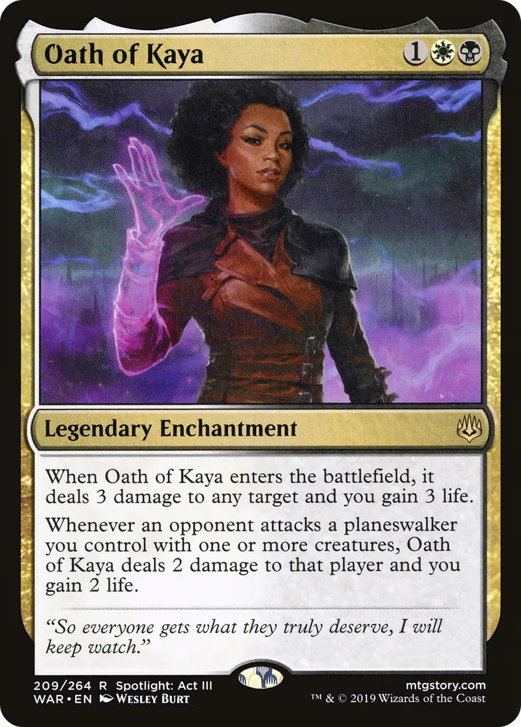Oath of Kaya — War of the Spark — Magic: The Gathering