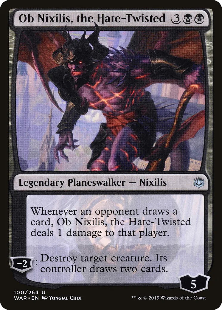 Ob Nixilis, perverti par la haine — War of the Spark — Magic: The Gathering