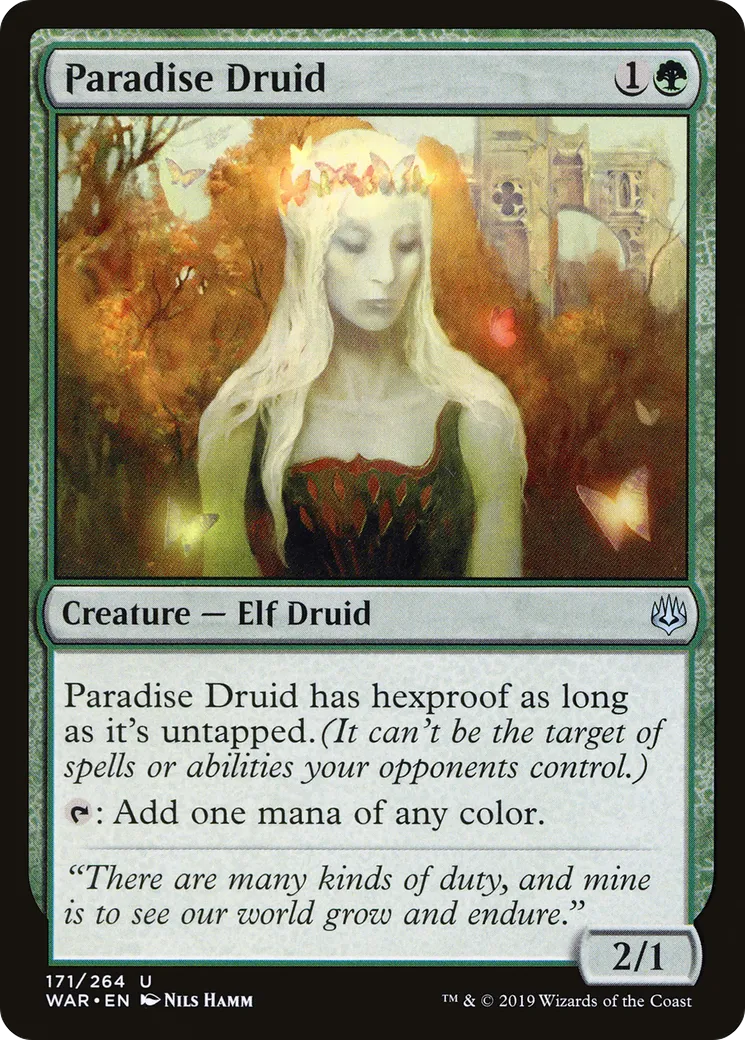 Druidesse de paradis — War of the Spark — Magic: The Gathering