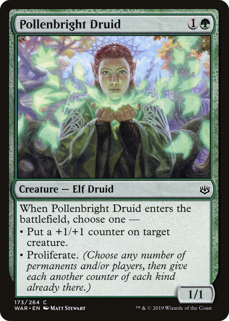 Pollenbright Druid — War of the Spark — Magic: The Gathering