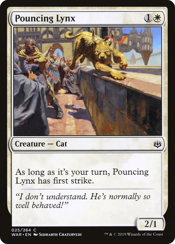 Lynx bondissant — War of the Spark — Magic: The Gathering