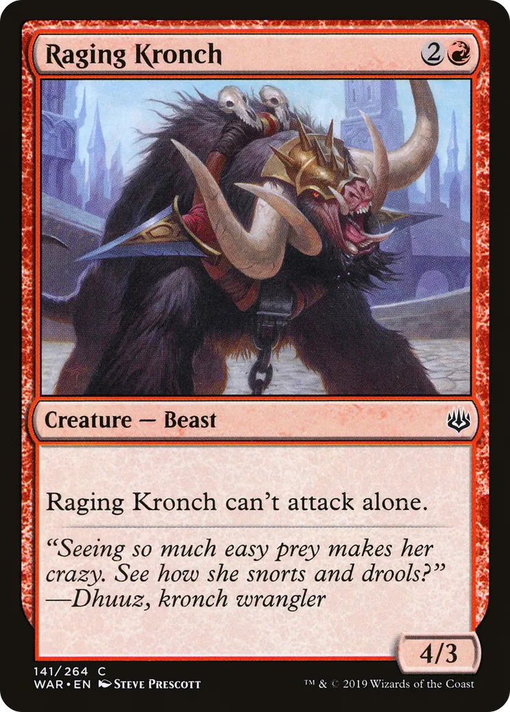 Kronch enragé — War of the Spark — Magic: The Gathering