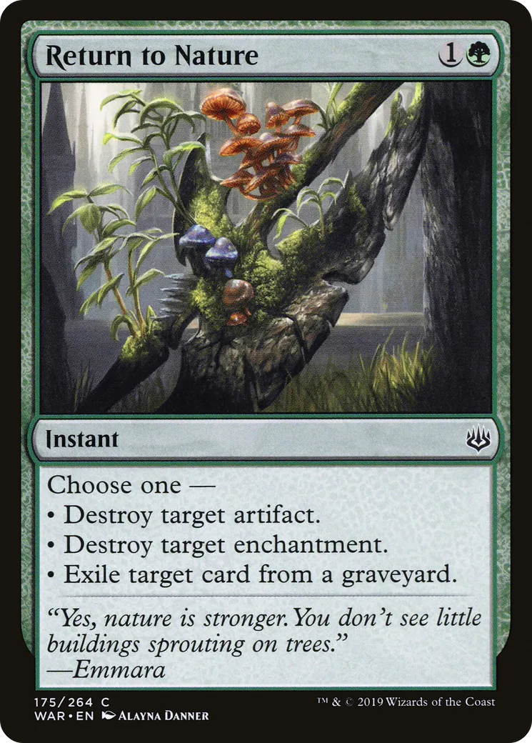 Regain de la la nature — War of the Spark — Magic: The Gathering